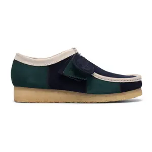 Clarks Wallabee Lo - 26185545 - Blue / Green Stripe