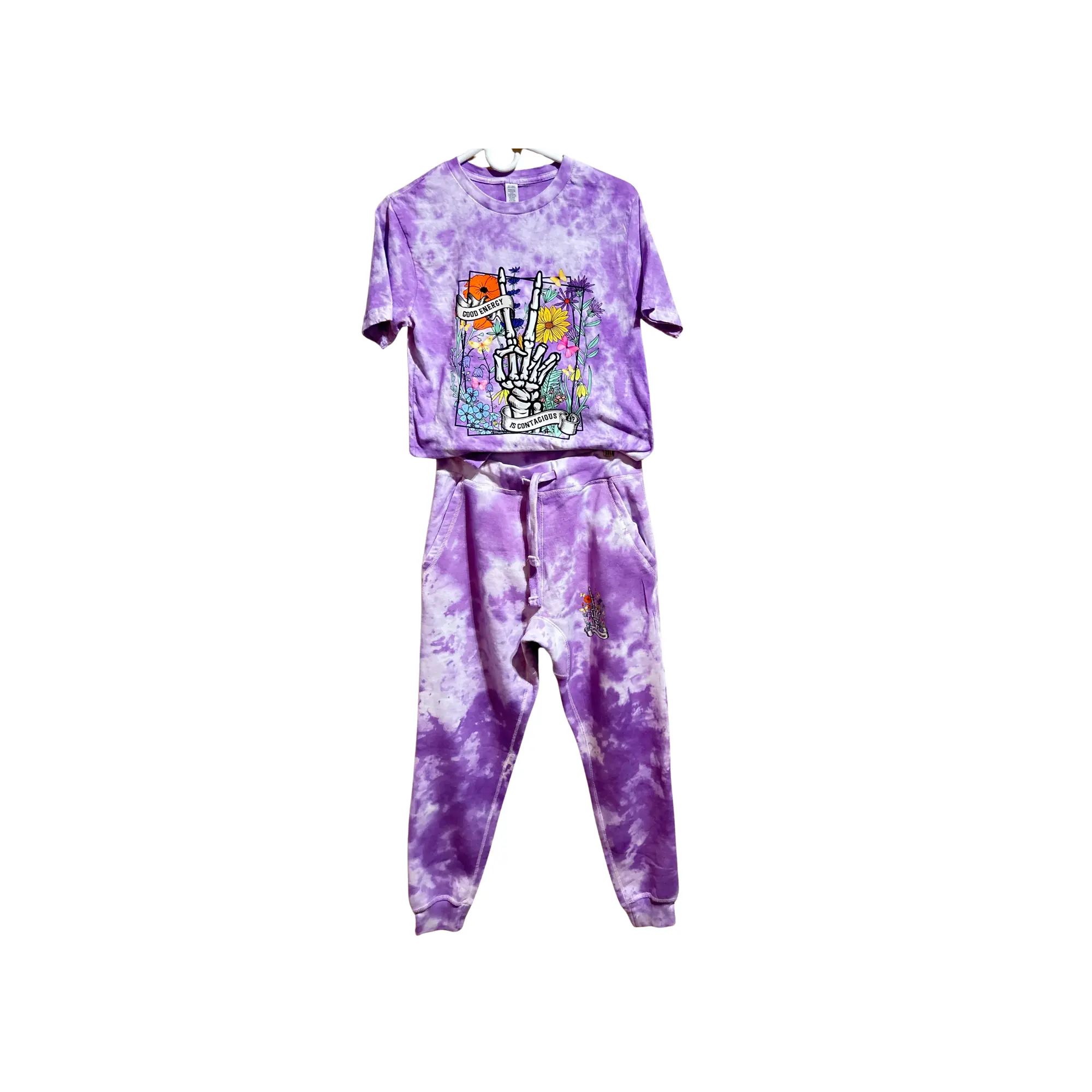Joggers with tee Unisex Cotton Tee Set