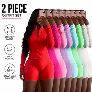 Women's Breathable Elastic Gym Set, Sports & Outdoor Clothing for Workout