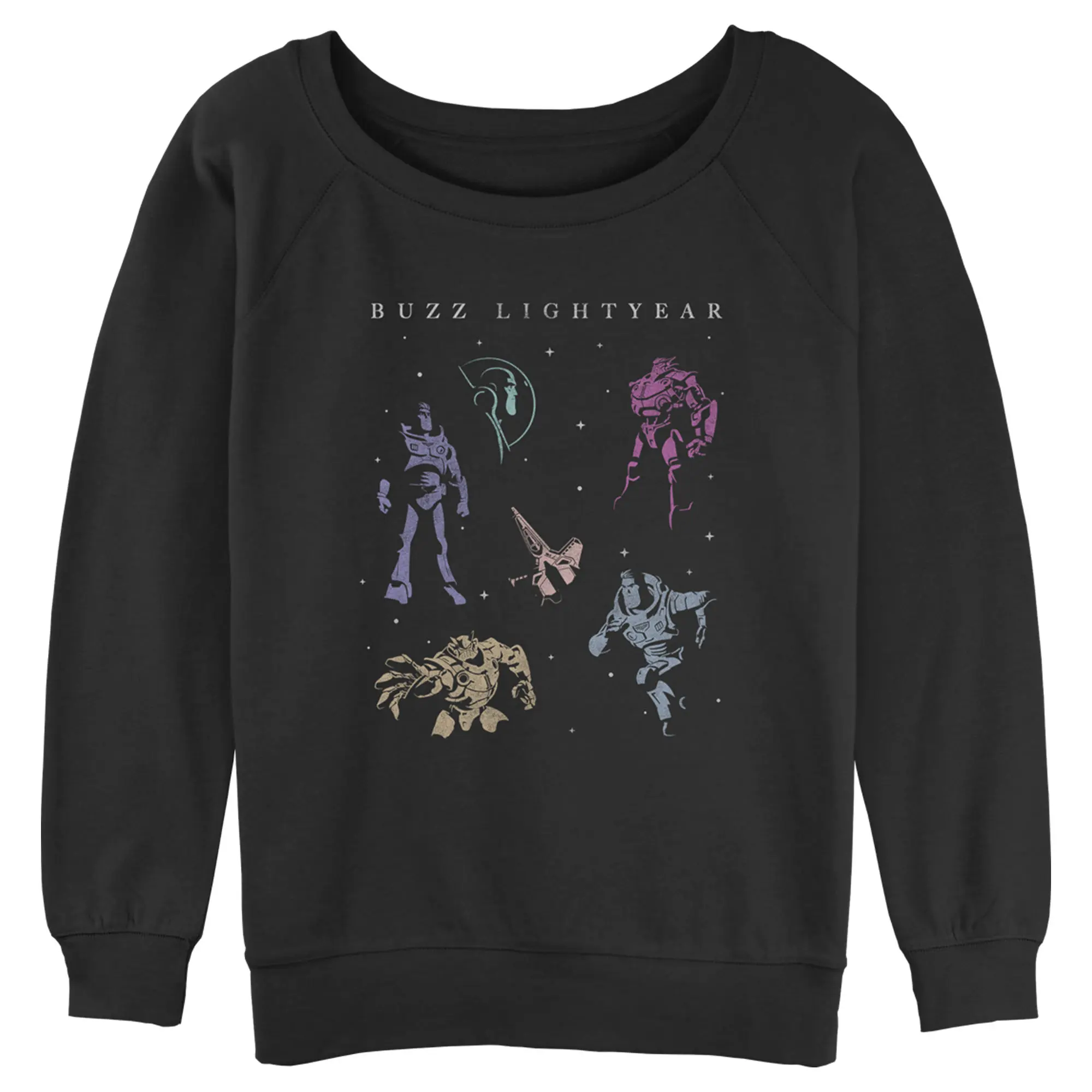 Juniors Womens Lightyear Buzz in Space Sweatshirt