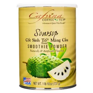 Soursop Smoothie Powder Mix Bubble Tea 1.625 lbs Quoc Viet Cafvina Beverage Mixed