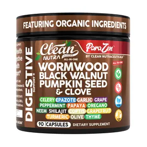 Clean Nutra Wormwood, Black Walnut, Clove & Pumpkin Seed for for Organic Gut Health - ParaZen
