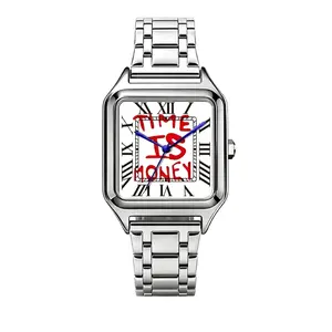 Time is Money – Minimal Square Steel Watch – Waterproof Luxury Timepiece (Unisex)