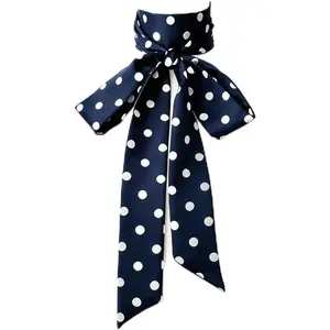 Long Thin Skinny Satin Scarf Neckerchief Ribbon Tie Waist Belt for Women