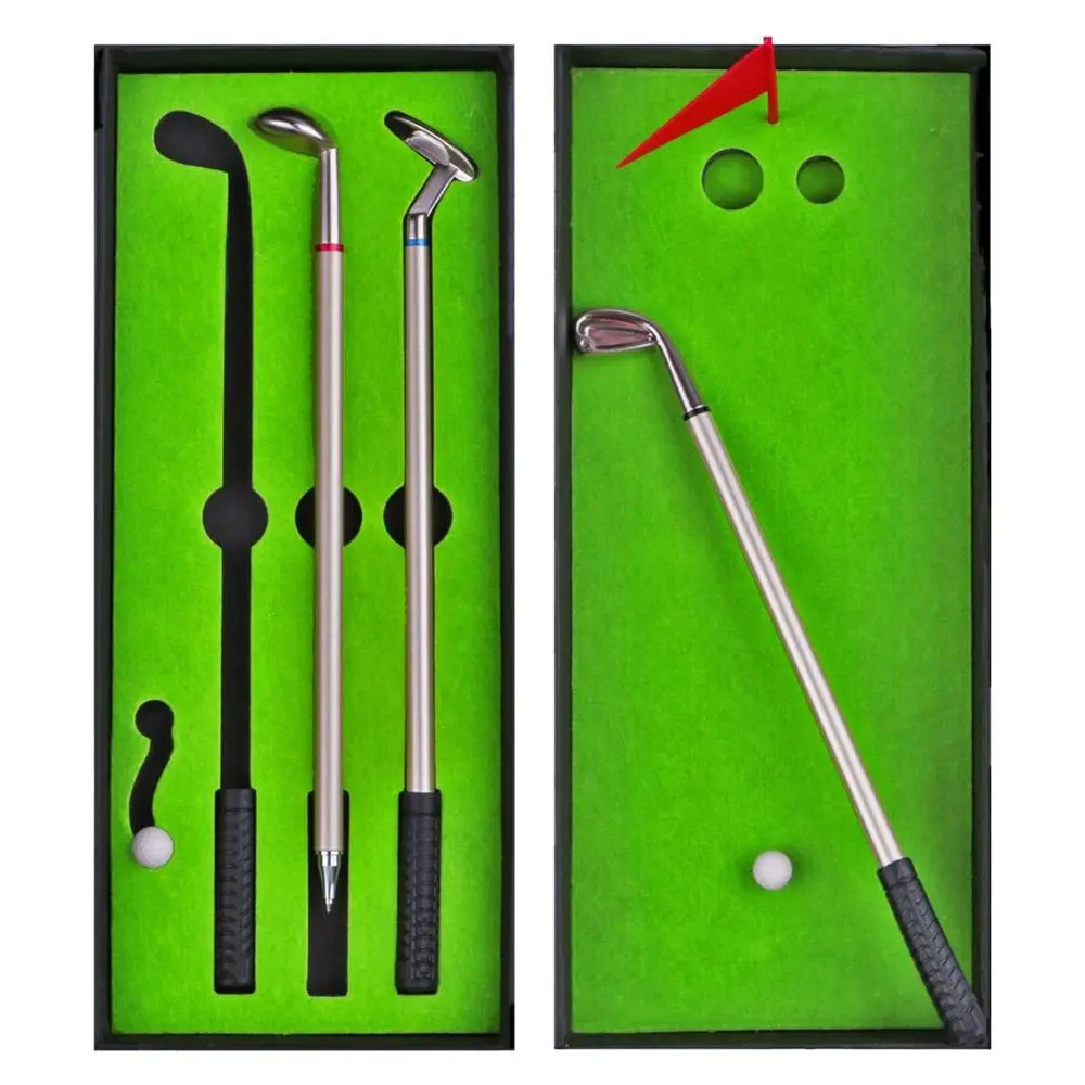Golf Pen Desktop Games - Funny Gifts for Golfers, Coworkers, Boss - Stocking Stuffers Golf Ball Pen, Golf Desk Accessories, Desk Supplies