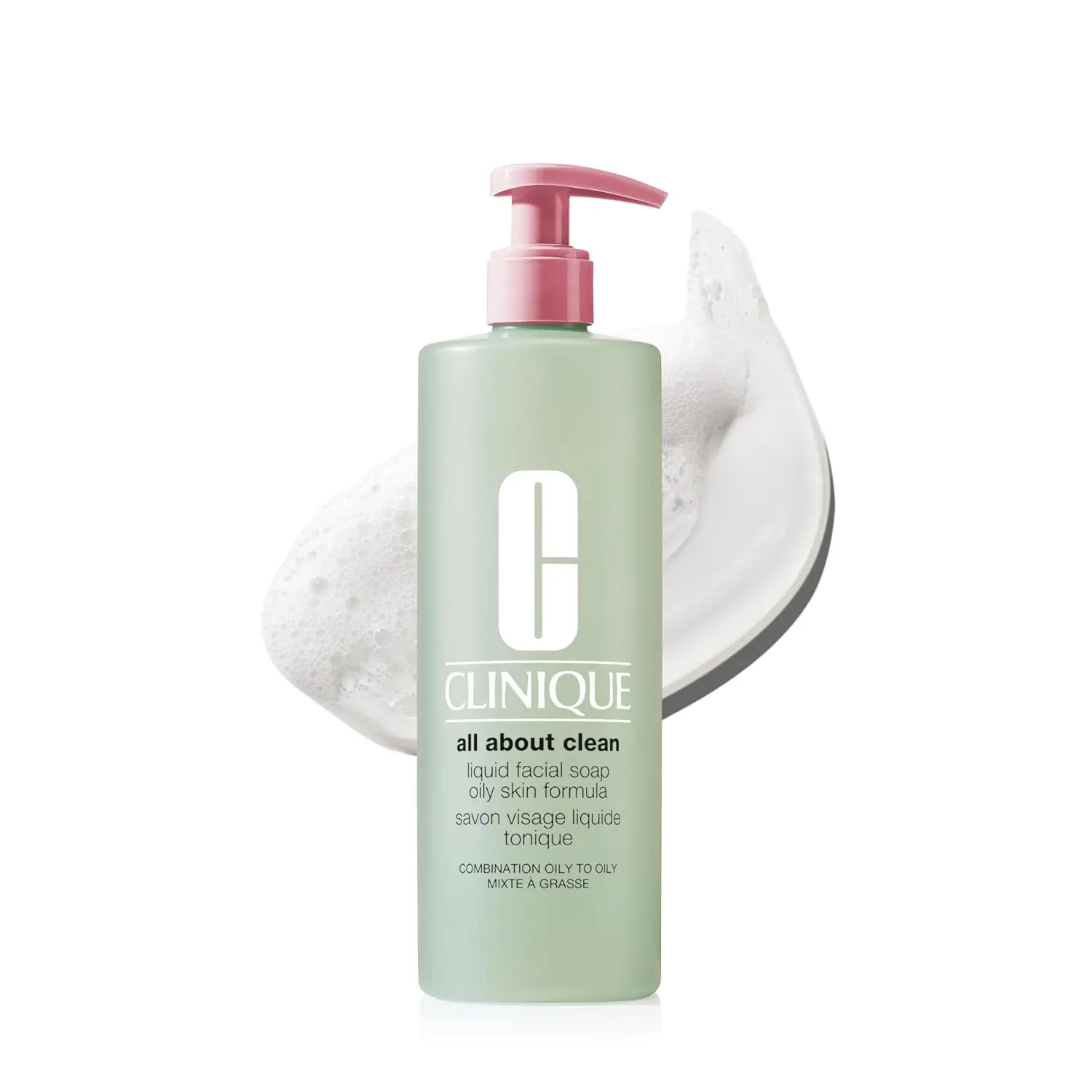 Clinique All About Clean Liquid Facial Soap |   Gentle Face Cleanser For Oily Skin |   Type 3 & 4 Face Wash |   Step 1 in 3-Step Skin Care Routine