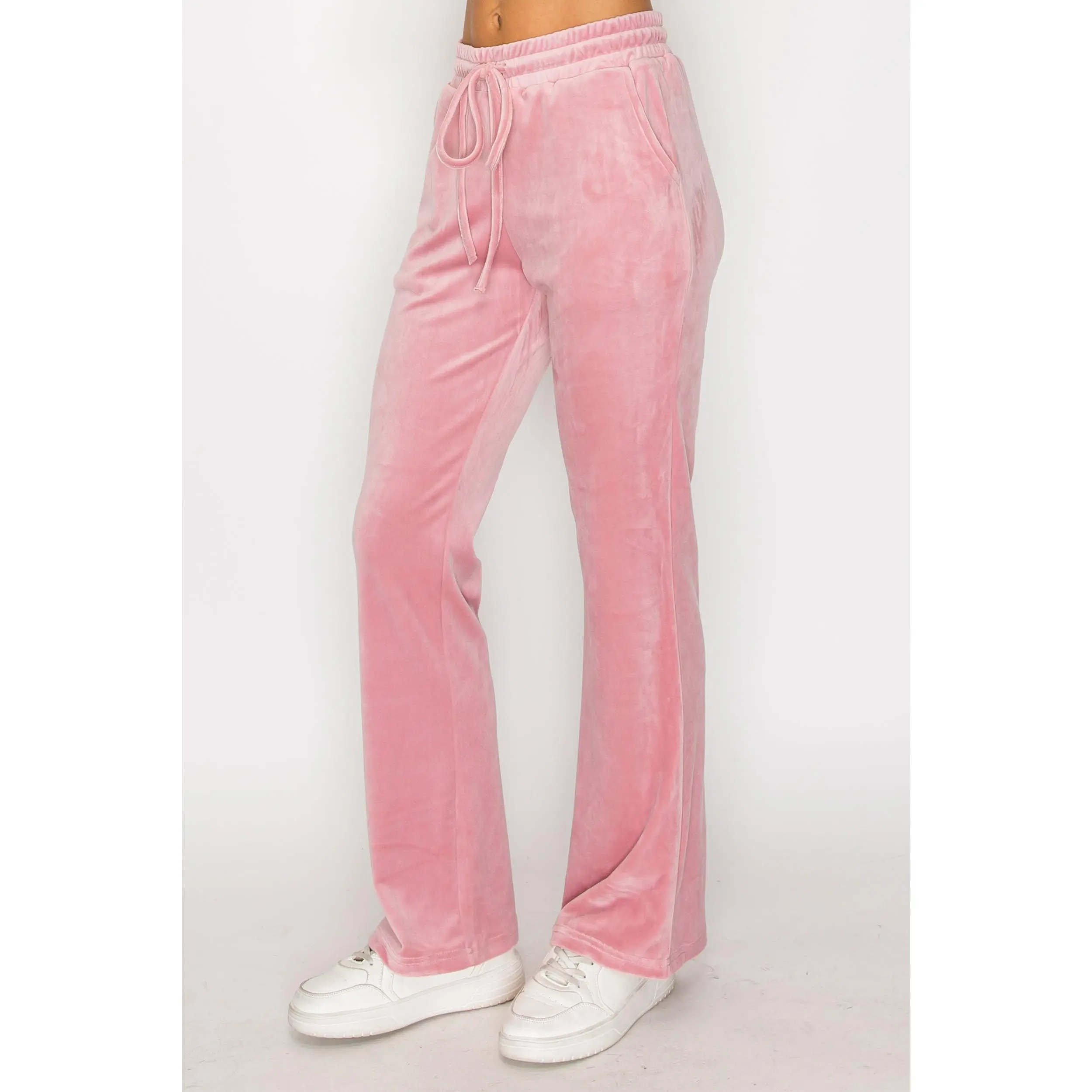 Classic Velour Joggers-Pink