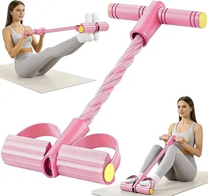 Viral Premium Foot Pedal Resistance Exerciser, Portable Tummy Trainer with Comfortable Handles, Multifunctional Home Workout Equipment for Abs, Legs, Arms & Full-Body Toning