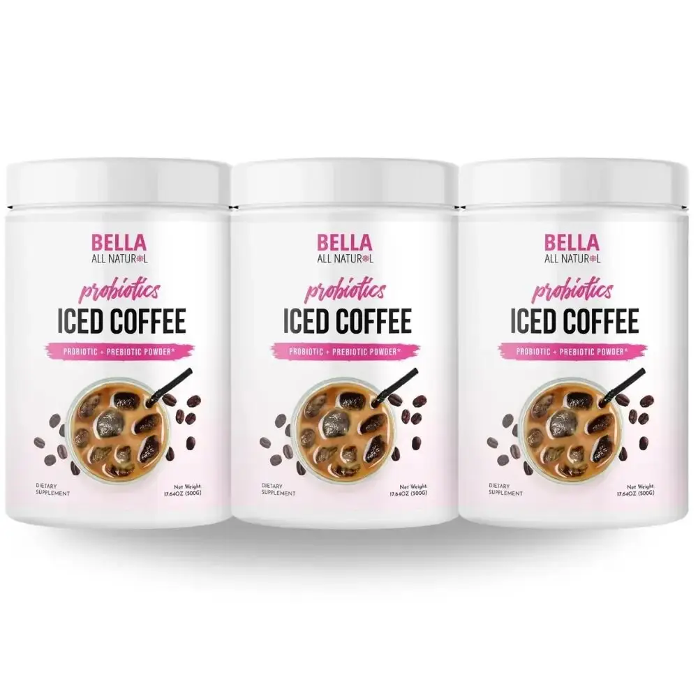 ( Flash Sale ) 3 Pack Bella All Natural Probiotics Iced Coffee - 500g