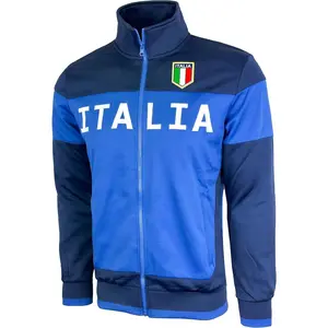 Men's Jacket Full Zip Italia Soccer Track Jacket With Zipper Pockets