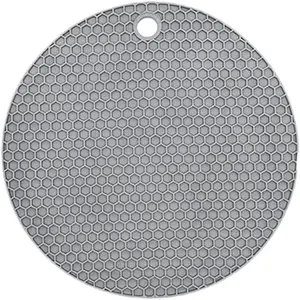 Silicone Trivet Mats, 4 Pack, Round Silicone Trivet Pads, Silicone Hot Pads for Kitchen, Silicone Trivets for Hot Pots and Pans, Silicone Hot Pad, Silicone Trivets for Hot Dishes, Hot Pan Mat