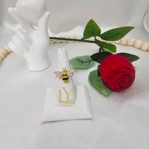 LaYaiBoutique #2036 14k Gold Plated Bee Ring High Quality