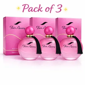 Fair Annoy Pink Perfume Pack of 3 for Women – Long Lasting Feminine Fragrance | Elegant Gift Set