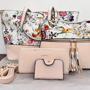 Floral 4-Piece Handbag Set