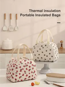 Large Capacity Insulated Lunch Bag, Durable Portable Outdoor Thermos Tote, Suitable for Office Camping Outdoor Activities Travel Use