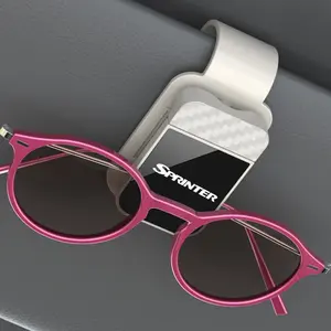 For Benz Sprinter Car Accessories, Eyeglass Holder, Sunscreen Case, Mirror-Shaped, Carbon Fiber Texture, Car Eyeglass Storage Holder
