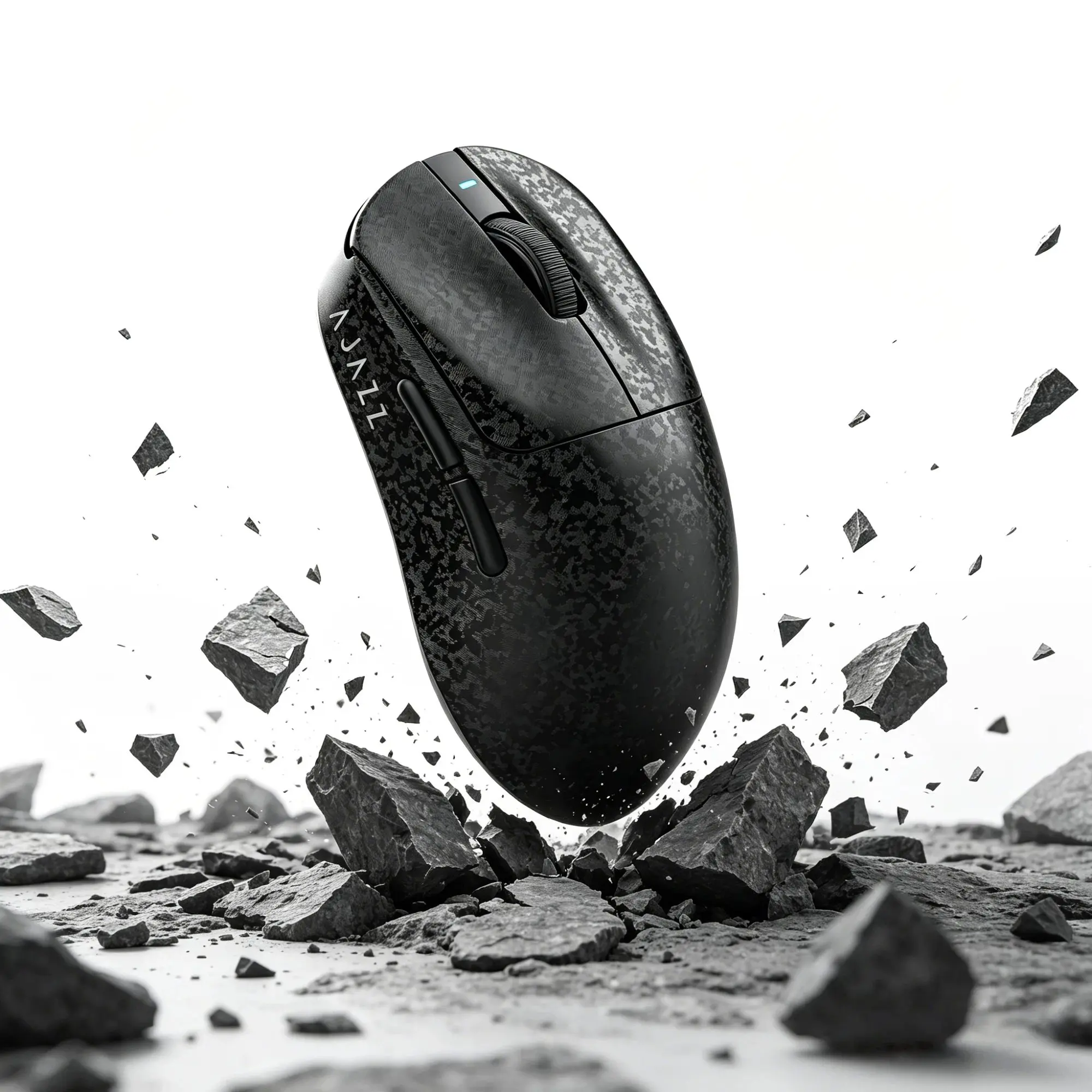 AJAZZ AJ199 Carbon Fiber Lightweight Wireless Gaming Mouse, PAW3311 Gaming Sensor, Up to 24000 DPI, Tri-Mode Connection, 500mAh Rechargeable, 1KHz, for PC Mac Laptop, FPS Gaming