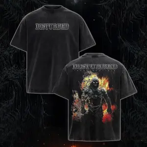 Disturbed Entombed Heavy Metal Shirt, Disturbed Unisex Tshirt, Music Graphic Tee, Rock Band Shirt, Retro Music Tee, Rock Music Lover Shirt, Vintage Band Shirts Casual Comfort Cotton Fabric Fit Top, Top Men's and Women's Clothing