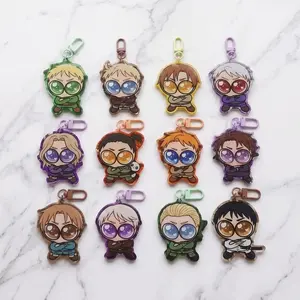 12 ops Hetalia Axis Powers Acrylic Keychain, APH Chibi Anime Bag Charm, Anime Fan Merch