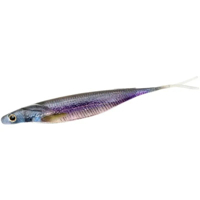 Deps Sakamata Shad Soft Plastic Jerkbait - 6 in Artificial Lures, Outdoor Fishing Supplies with Pearl Glitter, Curved Hook, Dual Keels, Jumping Action, Green Pumpkin, Indy Sagi for Largemouth Bass Anglers (Enhances Fishing Experience)