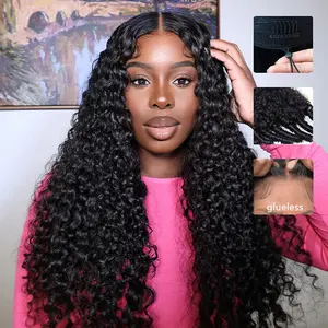 [Glueless] STERLY Burmese Curly Wig Natural Black Deep Wave 200% Density 99J Burgundy 7x6 Glueless Body Wave Wig with Drawstring Burmese Curly One-Step Glueless Wig 100% Human Hair Wig Natural Color Ready to Wear Wig #Summervibes #tiktokshopmemorialday
