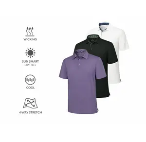 3-Pack AMZPURE Men's Casual Short Sleeve Polo Shirts - Soft Breathable Cotton Short Sleeve, Classic Collar, Comfort Fit for Work, Golf, Travel tiktokshopspringglowup Summervibes