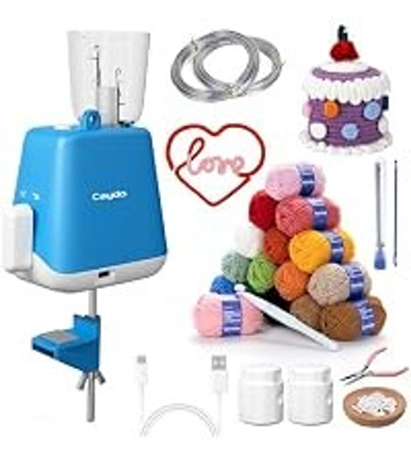 Caydo F1 Lite iCord Knitting Machine, Efficient Handheld DIY Knitter Tool | Portable Manual i-Cord Maker for Wider Yarn Compatibility, Bead Bracelet Craft Tool, Gift for Crochet Beginners & Enthusiast Gift Caydo F1 Lite iCord Knitting Machine, Efficient Handheld DIY Knitter Tool | Portable Manual i-Cord Maker for Wider Yarn Compatibility, Bead Bracelet Craft Tool, Gift for Crochet Beginners & Enthusiast Gift