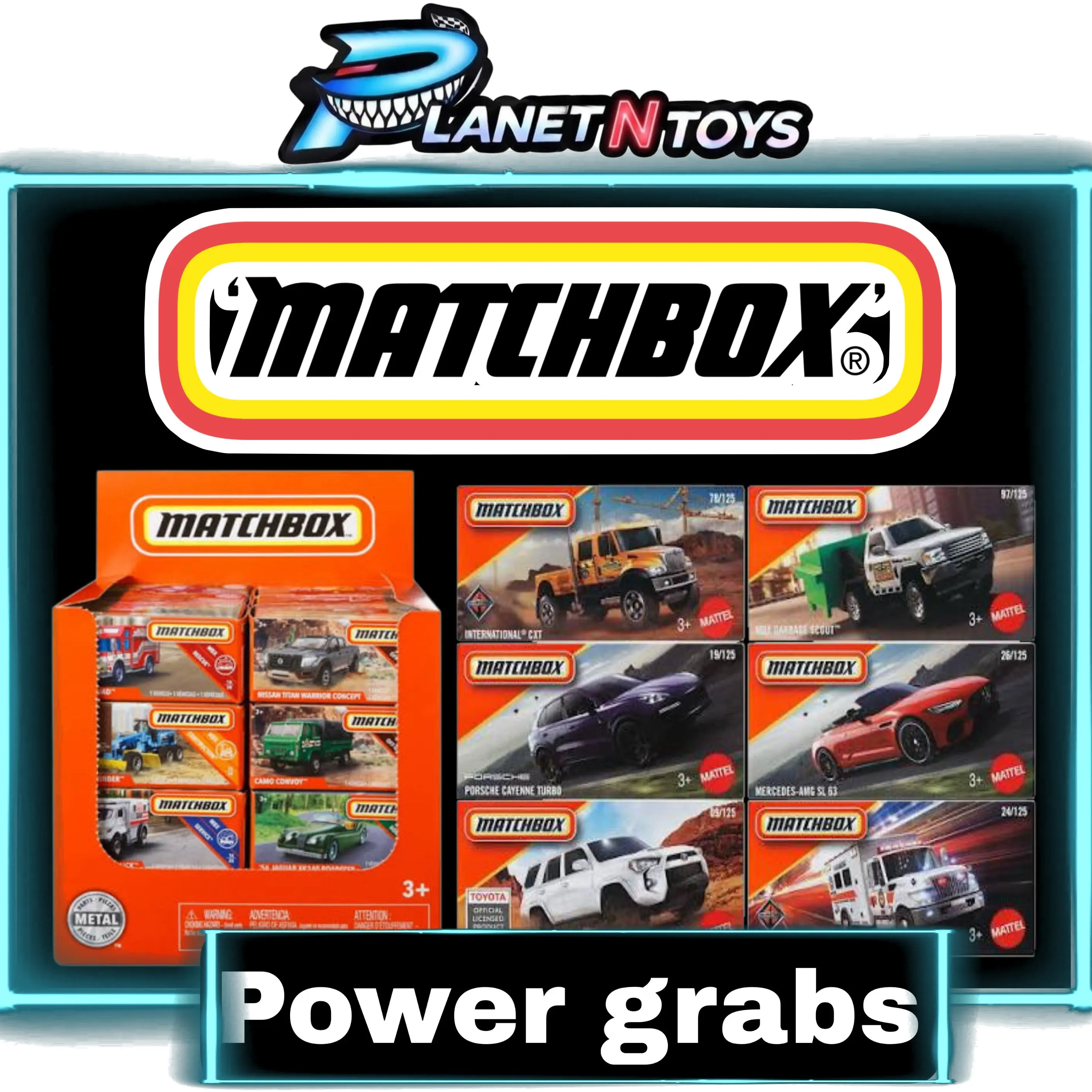 Matchbox Power Grabs box 1:64 assorted