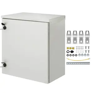 Caja elctrica VEVOR, 20.0x 20.0x 6.0 in, probada segn los estndaresNEMA 4 para exteriores, IP65 impermeable y a prueba de polvo, caja de conexiones con bisagras de acero al carbono laminado eVEVOR Super Brand Day