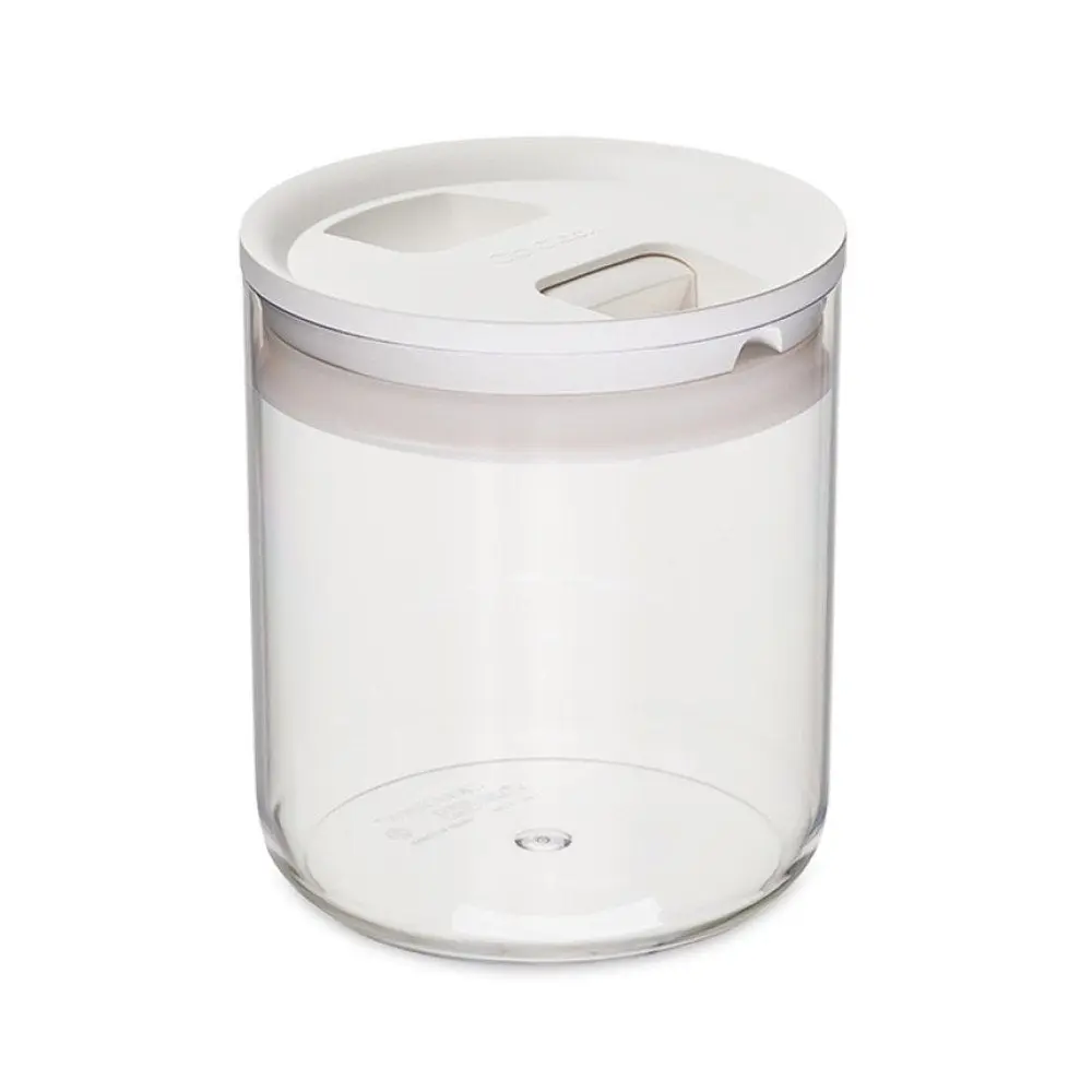 Click Clack 1-Quart Round Pantry Canister | White