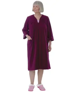 Womens Adaptive Fleece Housecoat