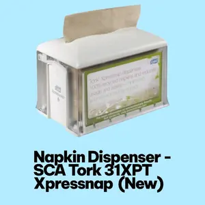 Napkin Dispenser | SCA Tork 31XPT Xpressnap | New | 2 Sided Tabletop | Clear / Granite | RRR Restaurant
