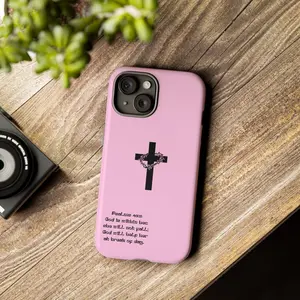 Psalms 46:5 Cross Prayer Tough Phone Case