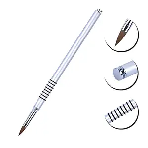 Petal 3D Rubber Sculpture Handle w/ Cap #4 - Acrylic Paint Brush for 3-D Flowers