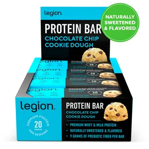 Legion Protein Bars - Chocolate Chip Cookie Dough - Box of 12