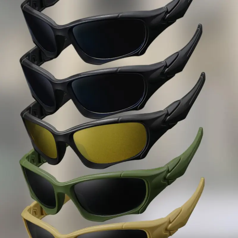 Unisex Sporty Sunglasses, Trendy Casual Tinted Lens Sunglasses for Outdoor Sports, Fashion Accessories for Men & Women for Traveling & Beach Party, Outdoor Sports Eyewear, Summer Sports Glasses