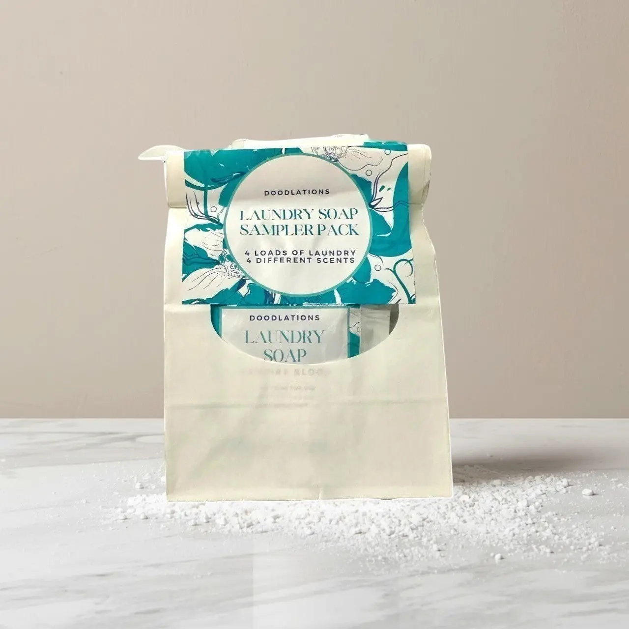 Doodlations Luxury Laundry Powder Sampler Pack, Powder Form Baby Laundry Detergent for Baby Care & Health Needs