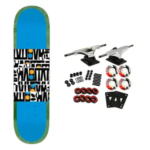 Habitat Skateboard Complete Artisan Apex Stacked Blue 8.125" x 31.75"