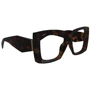 Penelope Tortoiseshell   Large Oversized Reading Glasses, Women Readers, High-End Reading Magnifying eyeglasses,  Big Square Optical Frames