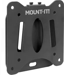 MountIt!Ultra Low Profile Fixed TV Wall Mount for  to " Inch Screens, Slim TV Wall Mount Fits VESA  and  mm, Flush TV Brat ."Design with  lb Capacity, Builtin Bubble Level