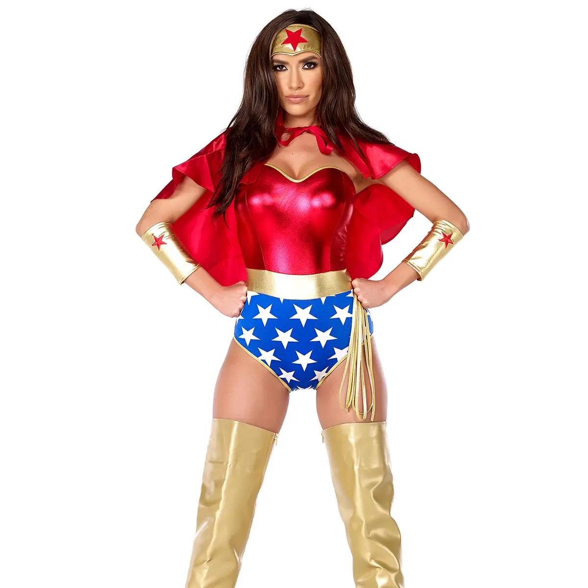 Forplay Women's Halloween Super Seductress 5-Piece Women's Sexy Superhero Costume