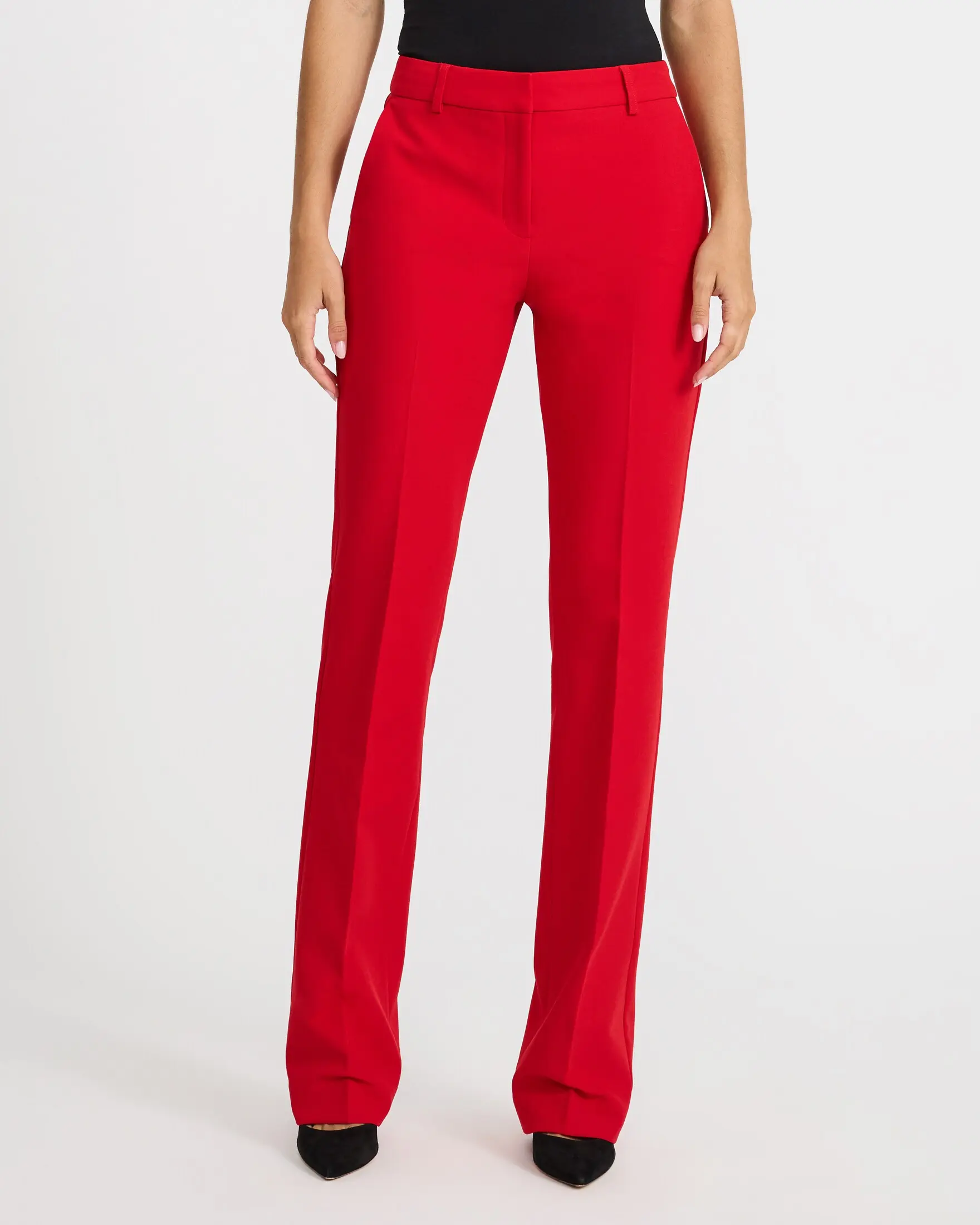Express Editor Mid Rise Bootcut Pant in Signature Stretch