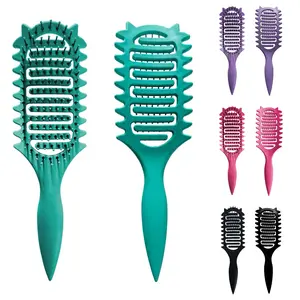 Two-piece pack curl hair brush，Curl Defining Brush, Curly Hair Brush, Slick Back Hair Brush, For Combing and Shaping Curls in All Hairstyles to Reduce Pulling