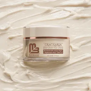 Gracilaria Face Cream Moisturizer, with Hyaluronic Acid, Chamomile (Anthemis Nobilis) Extract, Hydrates Skin, Moisturizing Formula