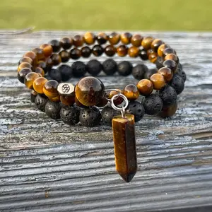 Tigers Eye Memory Wire Bracelet