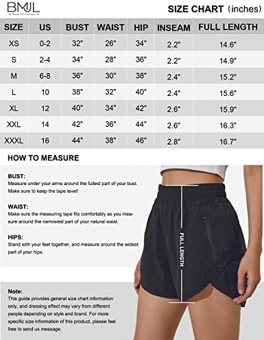 Womens 7" Inch Inseam Shorts Long High Waisted Shorts Running Athletic Shorts with Zipper Pockets