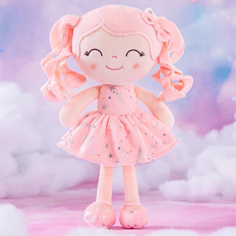 Gloveleya Plush Doll 12 Inch Curly Hair Princess Design Soft Baby Girl Dolls for Girls Ages 0-6 Perfect Birthday Christmas & Baby Shower Gift Adorable Nursery & Preschool Playtime Companion - Friendship