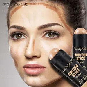 1PC Lasting Face Bronzer Stick Moisturize Brightening Concealer Highlighter Pen Face Foundation Smooth Contour Shadow Creamy texture Women Cosmetics