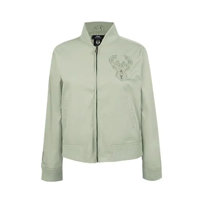 Women's Pro Standard Neutral Milwaukee Bucks Twill Jacket