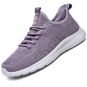 Lightweight Knit Sneakers for Women | Breathable Slip On Tennis Shoes | Casual Gym Walking Athletic Shoes